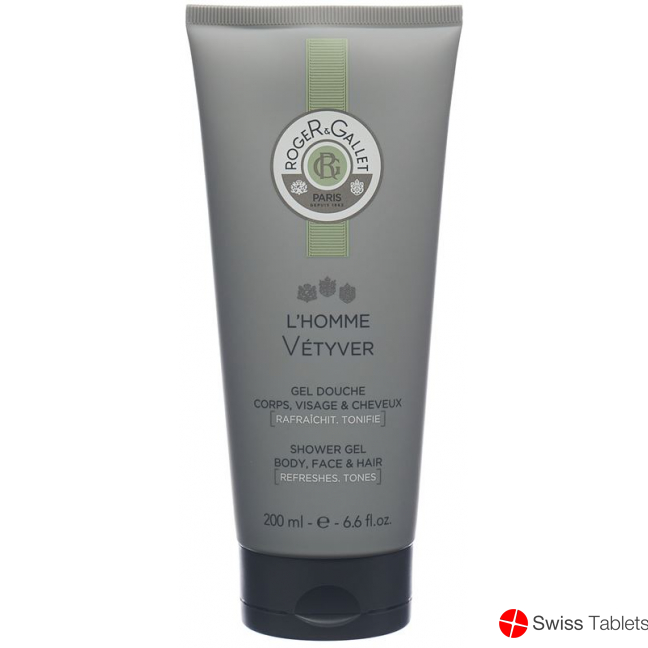Roger Gallet L'homme Vetyver Shower Gel 200ml buy online
