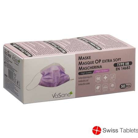 Vasano Op Maske Extra Iir D/f/i/e Violett 50 Stück buy online