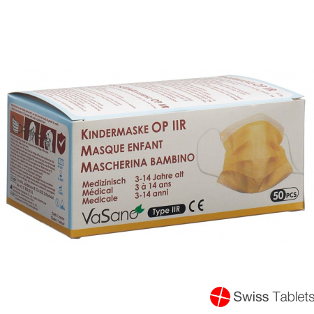 Vasano Op Maske Typ Iir Kind 3-14j Gelb 50 Stück buy online