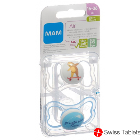 Mam Air Nuggi Silicone 16-36m Boy buy online