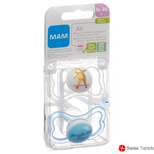 Mam Air Nuggi Silicone 16-36m Boy buy online