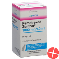 Pemetrexed Zentiva Infusionskonzentrat 1000mg/40ml Durchstechflasche