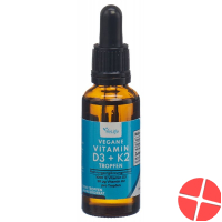Velife D3 K2 Tropfen Vegan Flasche 30ml