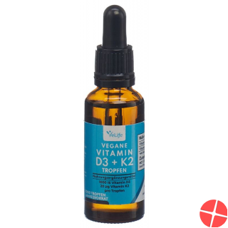 Velife D3 K2 Tropfen Vegan Flasche 30ml