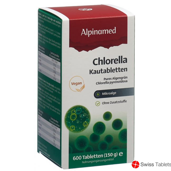 Alpinamed Chlorella Tablets 250mg Tin 600 pieces buy online