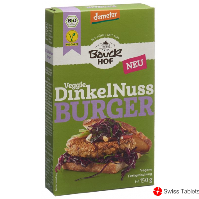 Bauckhof Dinkel-Nuss Burger 150g buy online