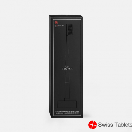 Piuma toothbrush+base White Antibacterial Soft buy online