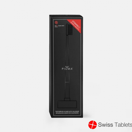 Piuma Toothbrush+base Black Vitamin C Medium buy online