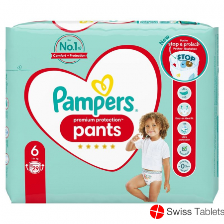 Pampers Prem Prot Pan Grösse 6 15+kg Ex Lar Spar 29 Stück buy online