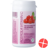 Biosana Acerola Vitamin C Tabletten Dose 140 Stück
