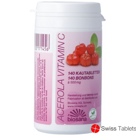 Biosana Acerola Vitamin C Tabletten Dose 140 Stück buy online