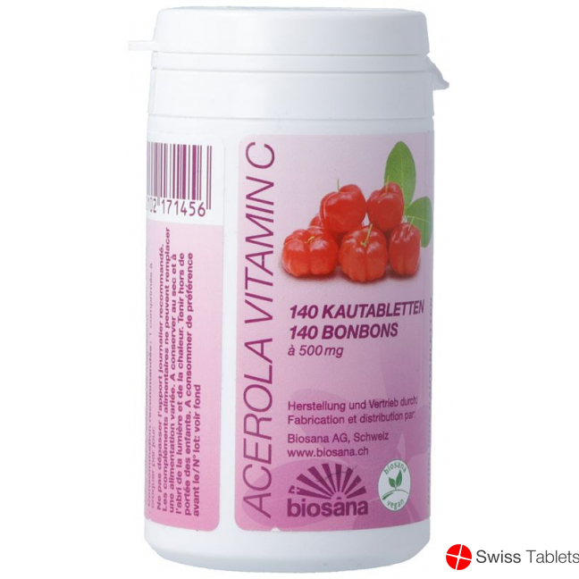 Biosana Acerola Vitamin C Tabletten Dose 140 Stück buy online