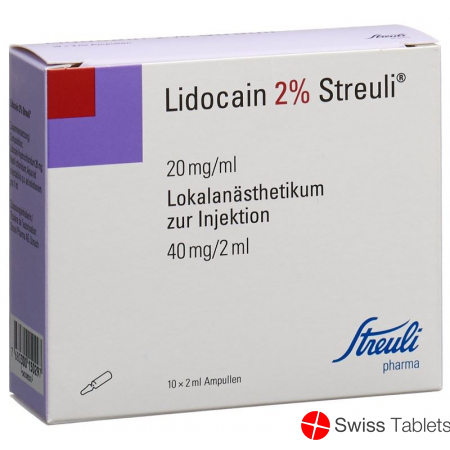 Lidocain Streuli 2% O Kons 10 Ampullen 2ml buy online