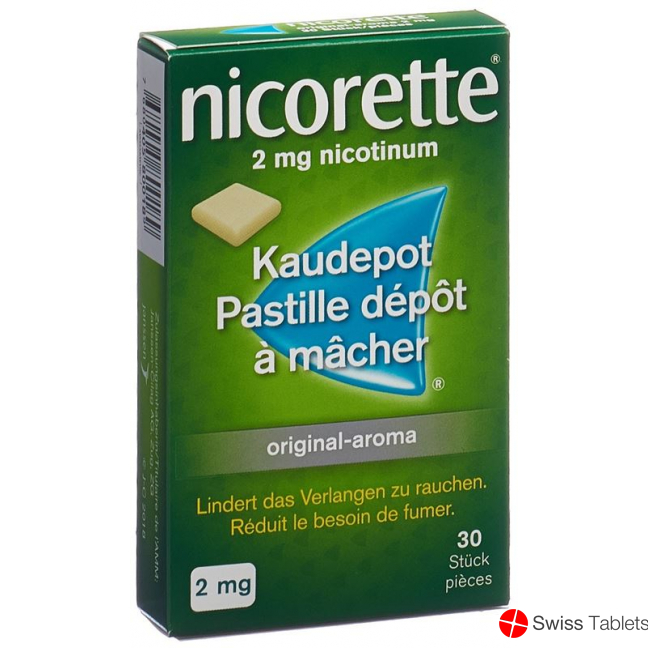 Nicorette Original 2mg 30 Kaugummi buy online