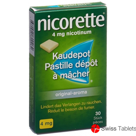 Nicorette Original 4mg 30 Kaugummi buy online