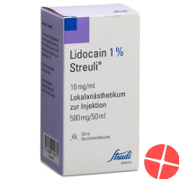 Lidocain Streuli 1% M Kons Durchstechflasche 50ml