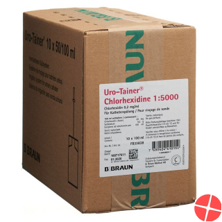 Uro Tainer Chlorhex Spüllösung 1:5000 10 Beutel 100ml