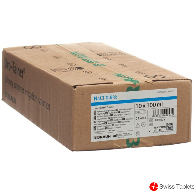 Uro-Tainer Saline 0,9% NaCl 10x 100ml buy online
