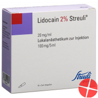 Lidocain Streuli 2% O Kons 10 Ampullen 5ml