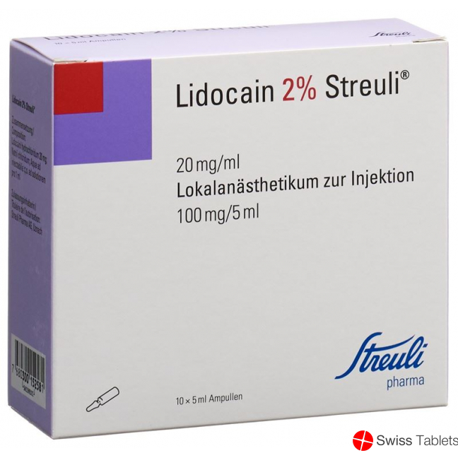 Lidocain Streuli 2% O Kons 10 Ampullen 5ml buy online