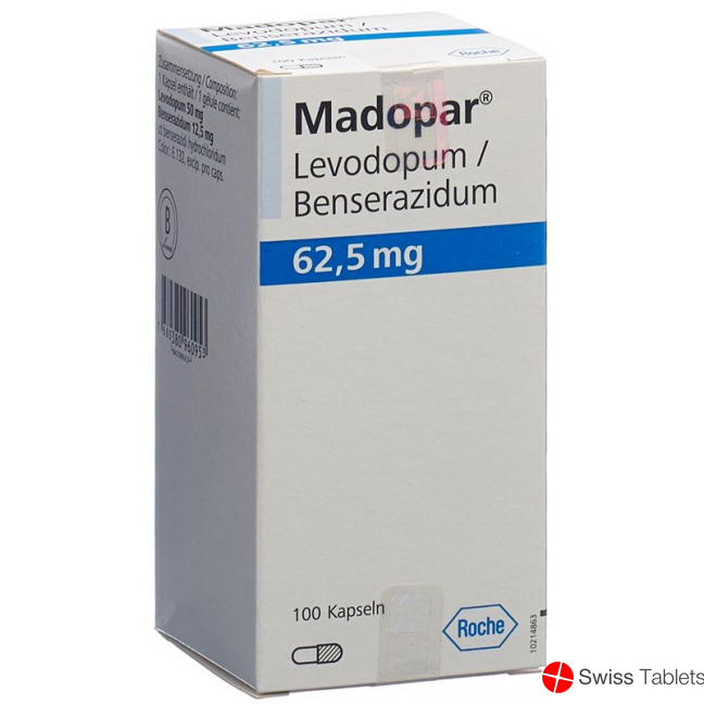 Madopar 62.5 Kapseln 62.5mg 100 Stück buy online