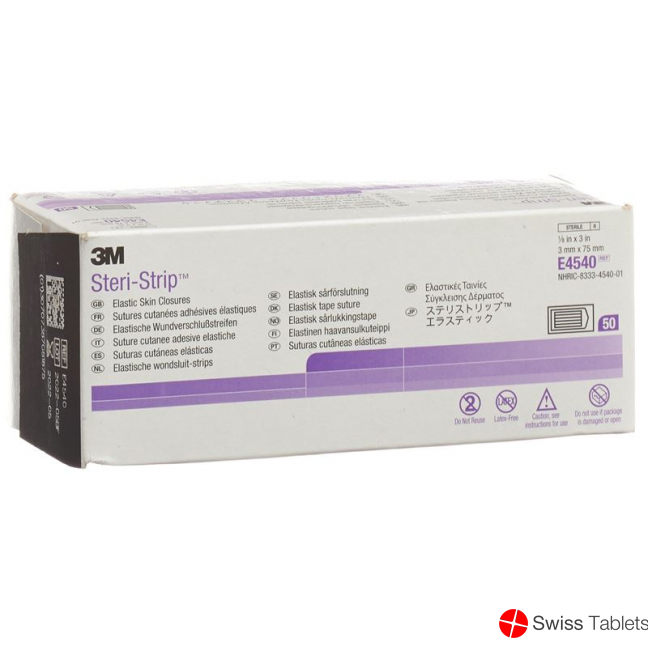 3M Steri Strip 3x75mm Weiss Verstärkt 5x 50 Stück buy online