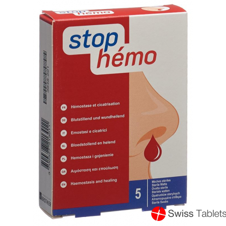 Stop Hemo Watte Steril Beutel 5 Stück buy online