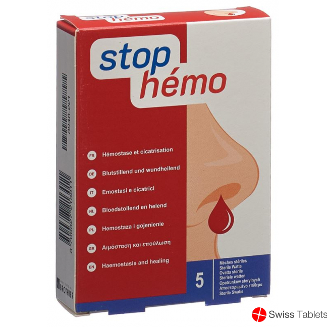Stop Hemo Watte Steril Beutel 5 Stück buy online