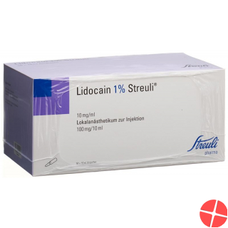 Lidocain Streuli 1% O Kons 50 Ampullen 10ml