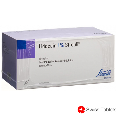 Lidocain Streuli 1% O Kons 50 Ampullen 10ml buy online