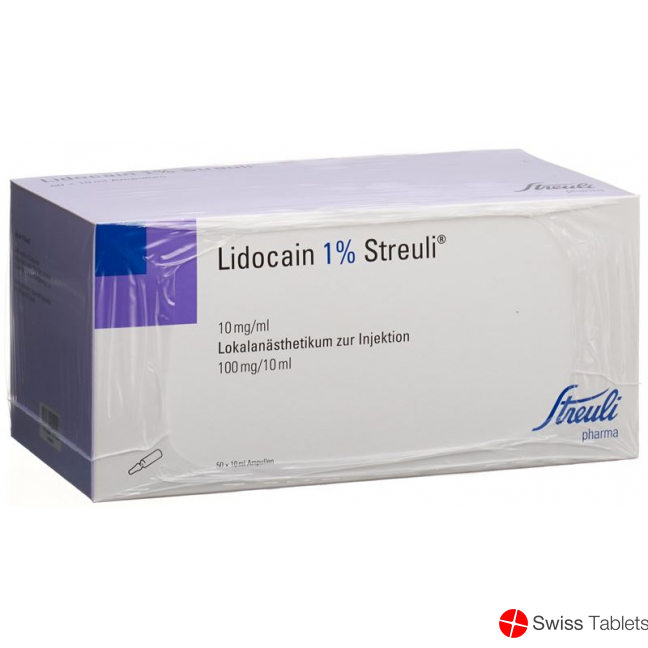 Lidocain Streuli 1% O Kons 50 Ampullen 10ml buy online