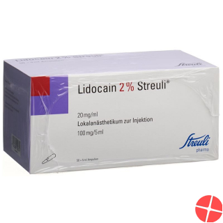 Lidocain Streuli 2% O Kons 50 Ampullen 5ml