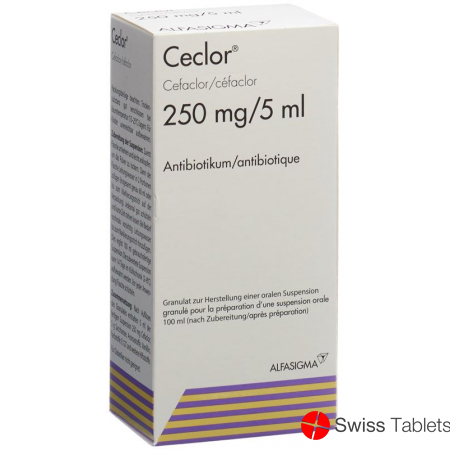 Ceclor Suspension 250mg/5ml 100ml buy online