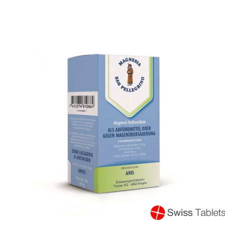 Magnesia S Pellegrin Brause Pulver M Anis 125g buy online