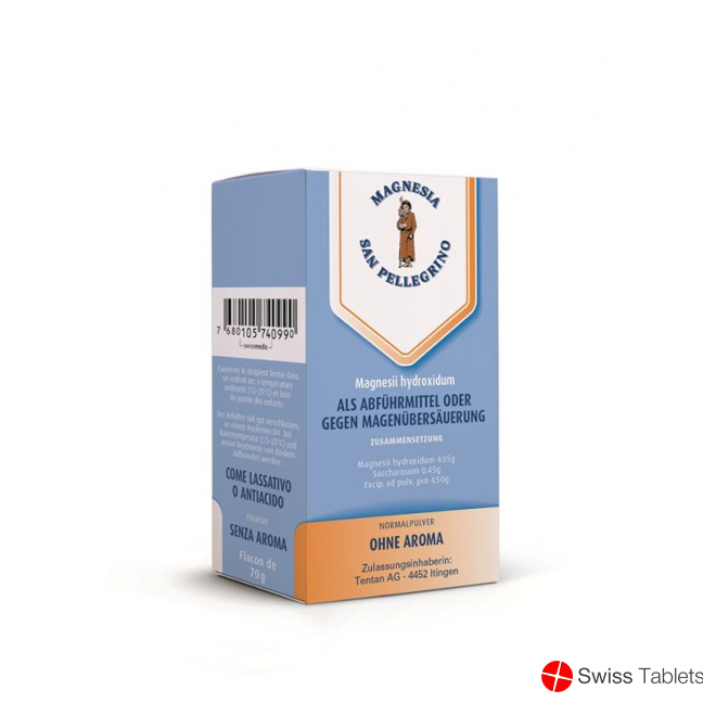Magnesia S Pellegrin Pulver ohne Aroma 70g buy online