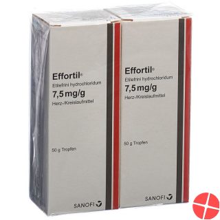 Effortil drop of 7.5 mg / g of 2 x 50 g