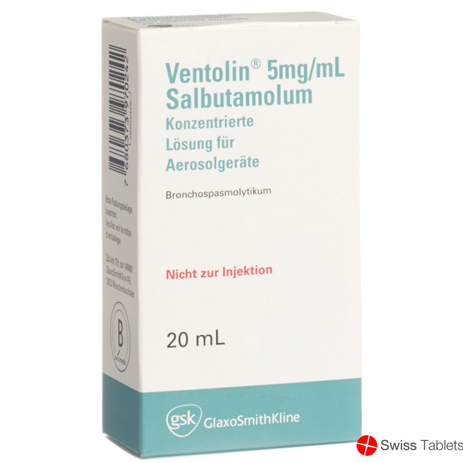 Ventolin Lösung 0.5% F Aerosolgeräte 20ml buy online