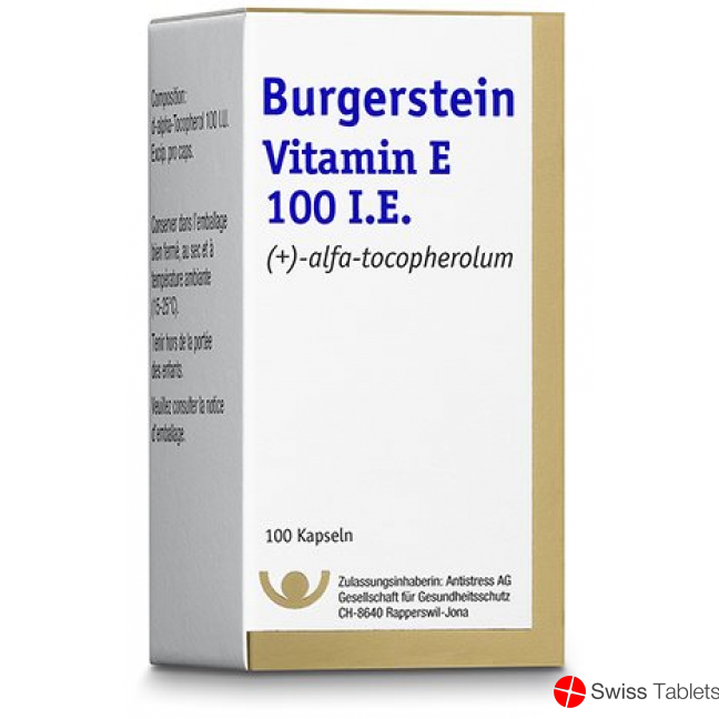 Burgerstein Vitamin E 100 I.E. 100 Kapseln buy online