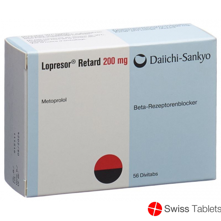 Lopresor Retard Divitabs 200mg 56 Stück buy online