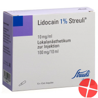 Lidocain Streuli 1% O Kons 10 Ampullen 10ml
