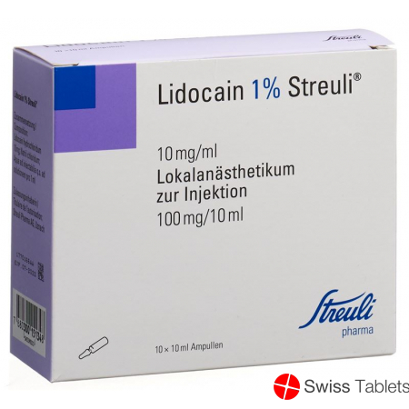 Lidocain Streuli 1% O Kons 10 Ampullen 10ml buy online