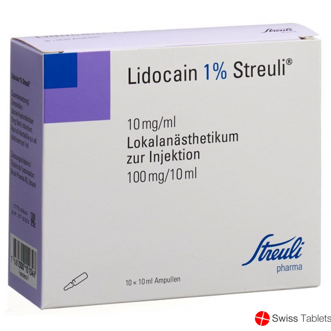 Lidocain Streuli 1% O Kons 10 Ampullen 10ml buy online