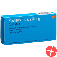 Zovirax 250 mg 5 pieces powder for injection ampoules