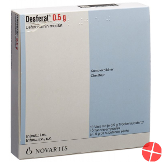 Desferal Trockensub 500 mg Durchstf 10 pcs