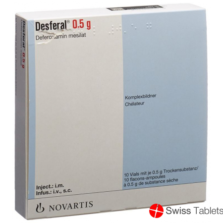 Desferal Trockensub 500 mg Durchstf 10 pcs