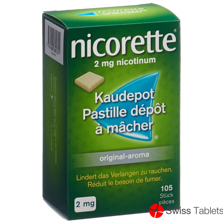 Nicorette Original 2mg 105 Kaugummi buy online