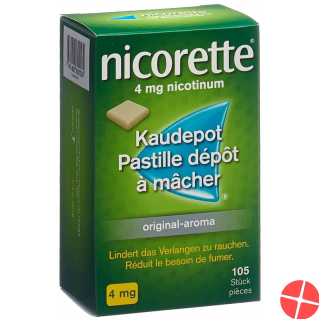 Nicorette Original 4mg 105 Kaugummi