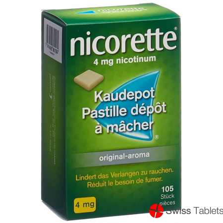 Nicorette Original 4mg 105 Kaugummi buy online