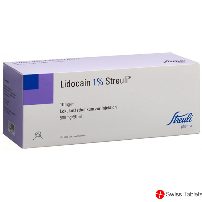 Lidocain Streuli 1% M Kons 10 Durchstechflaschen 50ml buy online