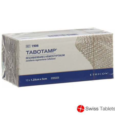 Tabotamp Original Resorbierbares Hämostyptikum 5x1.25cm 10 Stück buy online
